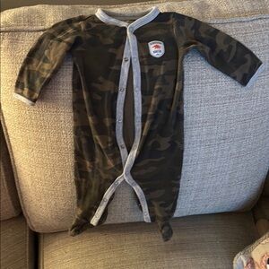 Carter's Green One Piece Footies with Soft Material